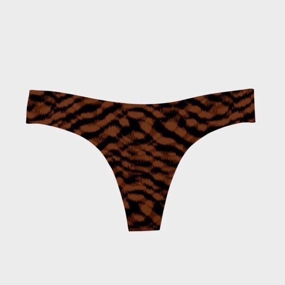 NWT EBY Women's XL Thong 4 Pack Olive Fallen Rock Nude Dune Seamless Underwear - Picture 5 of 14